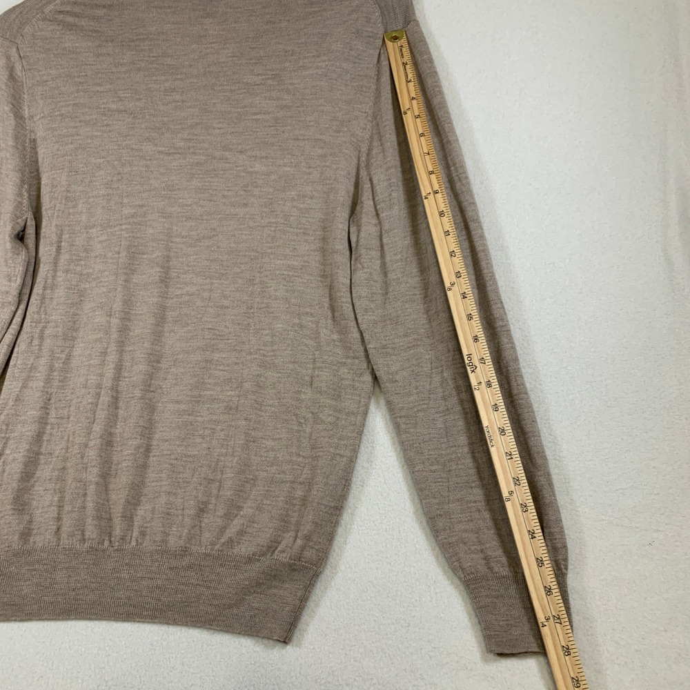 Jos. A. Bank Traveler's Collection Men's Merino Wool V Neck Sweater XXL Taupe - Picture 9 of 9